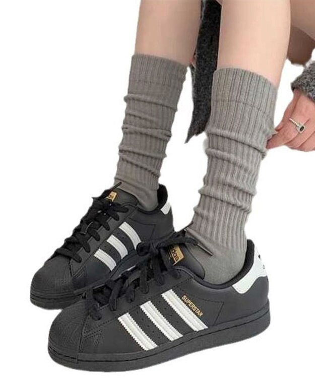 WEGO ユルリブハイソックス ライトグレー