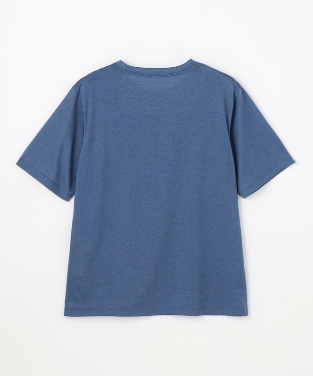 ANY シアーネップロゴＴシャツ ブルー