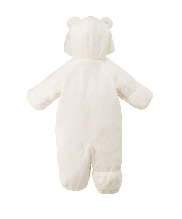 MIKI HOUSE HOT BISCUITS 【ミキハウス】【50-70cm】 マイクロファー ツーウェイオール 白×黄