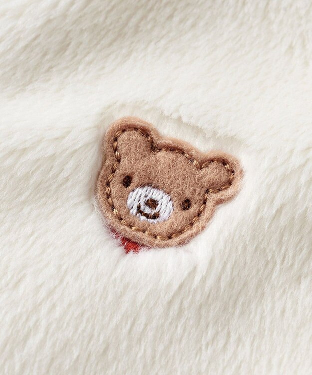 MIKI HOUSE HOT BISCUITS 【ミキハウス】【50-70cm】 マイクロファー ツーウェイオール 白×黄