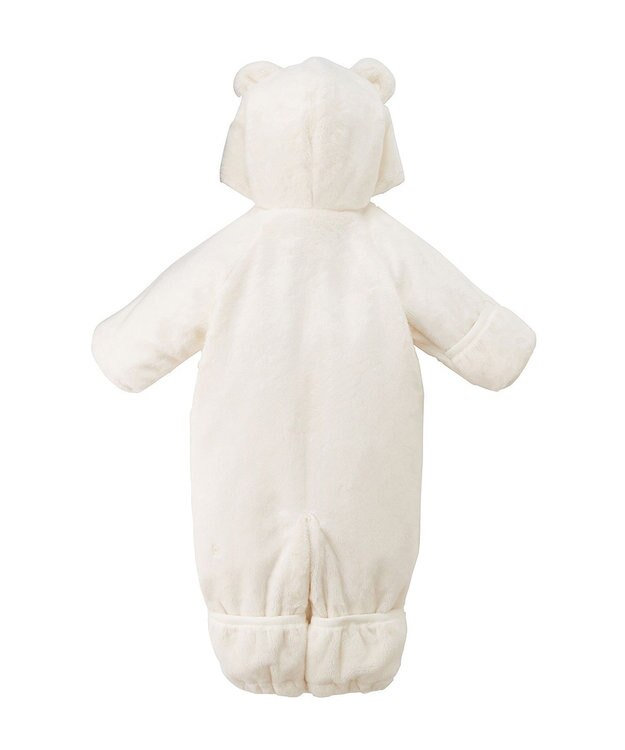 MIKI HOUSE HOT BISCUITS 【ミキハウス】【50-70cm】 マイクロファー ツーウェイオール 白×黄