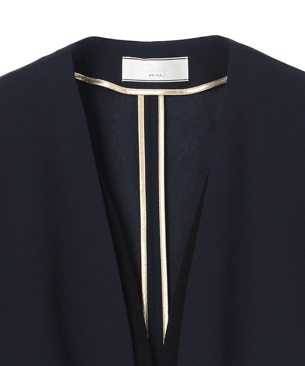 BEIGE， 【セットアップ対応】CINDY / ダブルカラージャケット Navy x Black