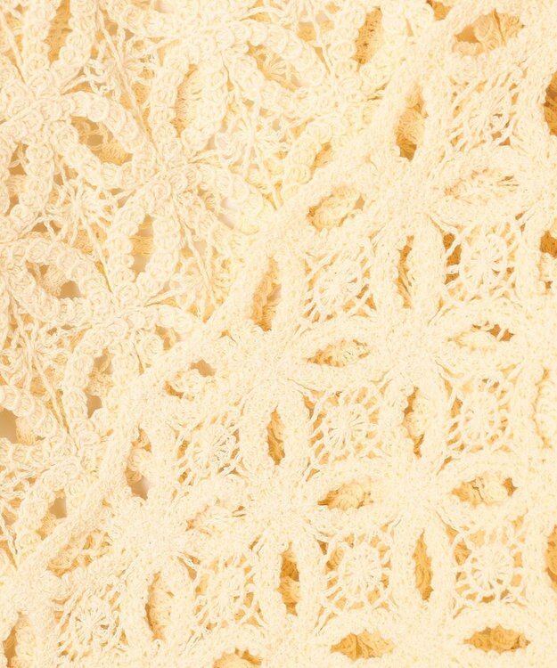 UNFILO L 【前後着用可能】ラッセルレース 2WAYプルオーバー イエロー