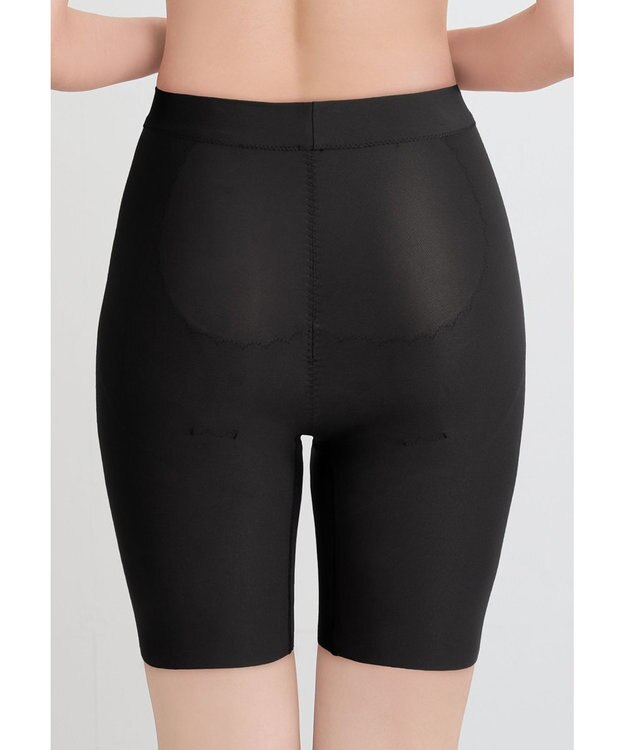 WACOAL 【重力に負けないヒップケアガードル】 ガードル ロング丈 【はくヒップケア】 まるみのあるヒップをキープ 快適なはきごこち 一枚ばき可能 レディース GRC623 /ワコール ブラック