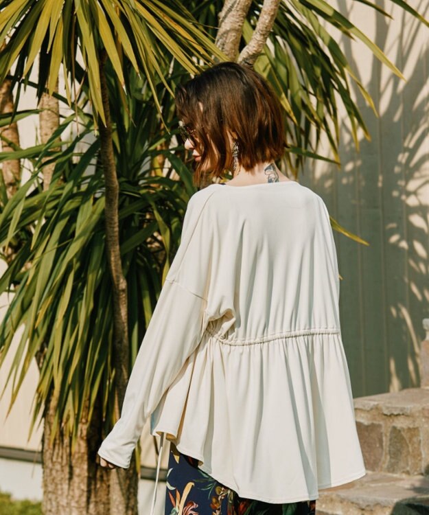 San-ai Resort（三愛水着楽園） 【UPF50＋】水陸両用羽織り　M【Coral veil（コーラルヴェール）】