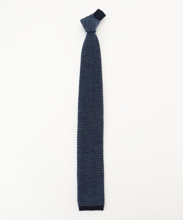 J.PRESS MEN 【J.PRESS KNIT TIE COLLECTION】無地 ニットネクタイ ネイビー系
