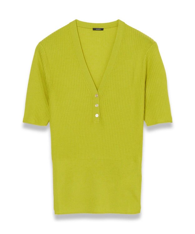 JOSEPH 【洗える】メリノリブ　ニットTEE Ginkgo