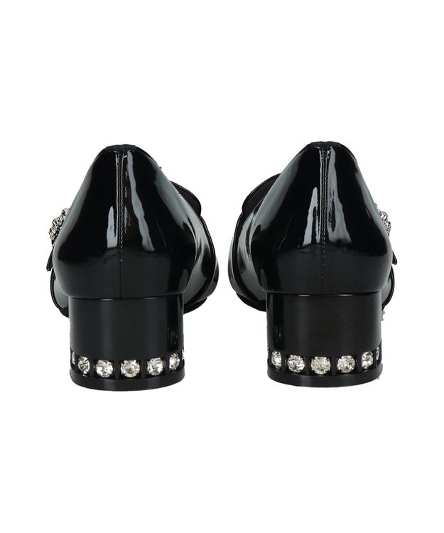 Bridget Birkin 【Bridget Birkin】ヒールアップバックルベルトローファー ブラックエナメル