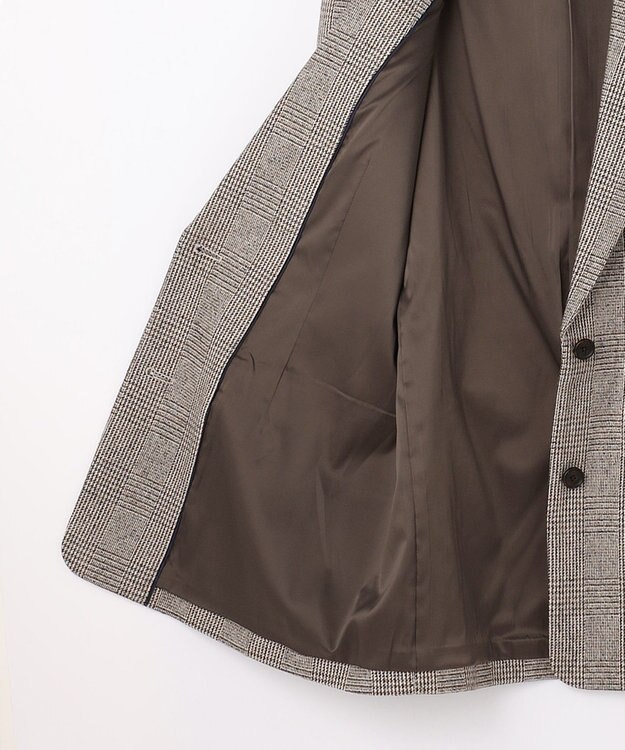 #Newans 【高山都さんコラボ】オーバーサイズテーラードジャケット ベージュチェック