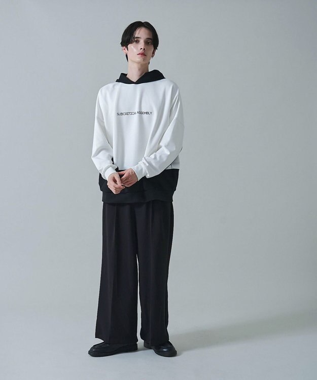 WEGO ドルマンポンチプルパーカー ホワイト