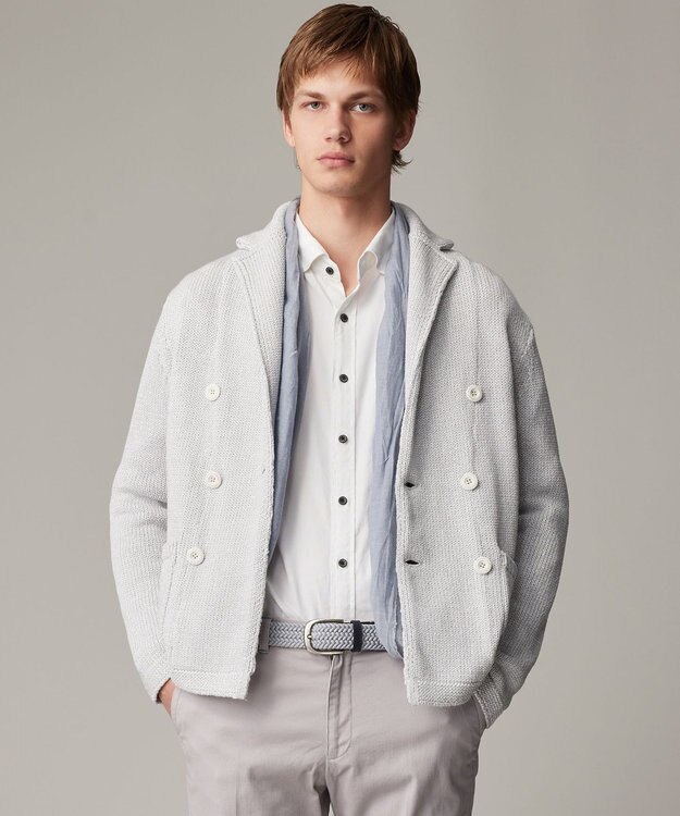 JOSEPH ABBOUD 【キングサイズ・オリジナルオーガニック使用】JOE COTTON ストレッチオックス シャツ ホワイト系