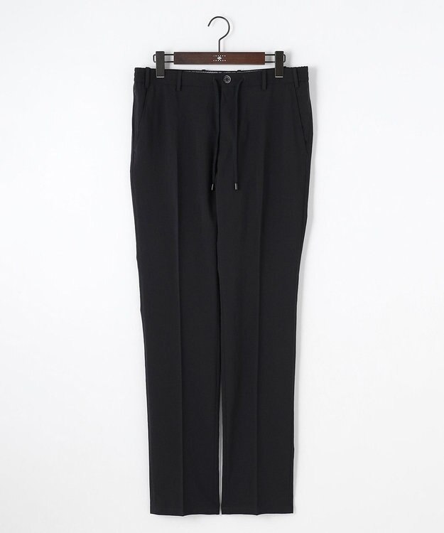 JOSEPH ABBOUD 夏パンツ【キングサイズ・洗える・ウエストも伸びる!/軽量/清涼/ストレッチ】ハイツイストドライストレッチパンツ ブラック系