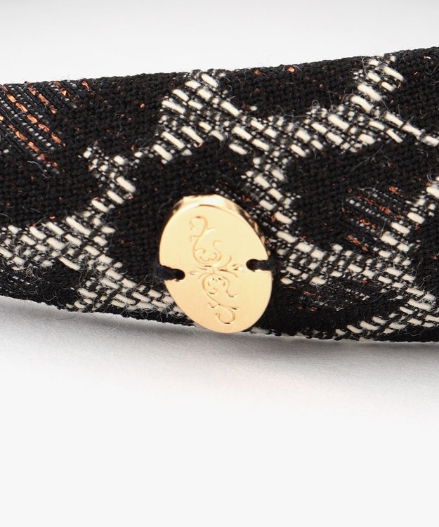 GRACE CONTINENTAL Fabricカチューシャ ダークブラウン