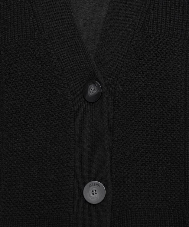 JOSEPH 【洗える】ソフトウールカーディガン Black