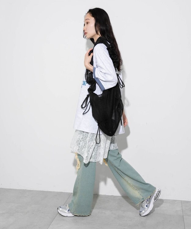 WEGO ドロストギャザーショルダー 柄2