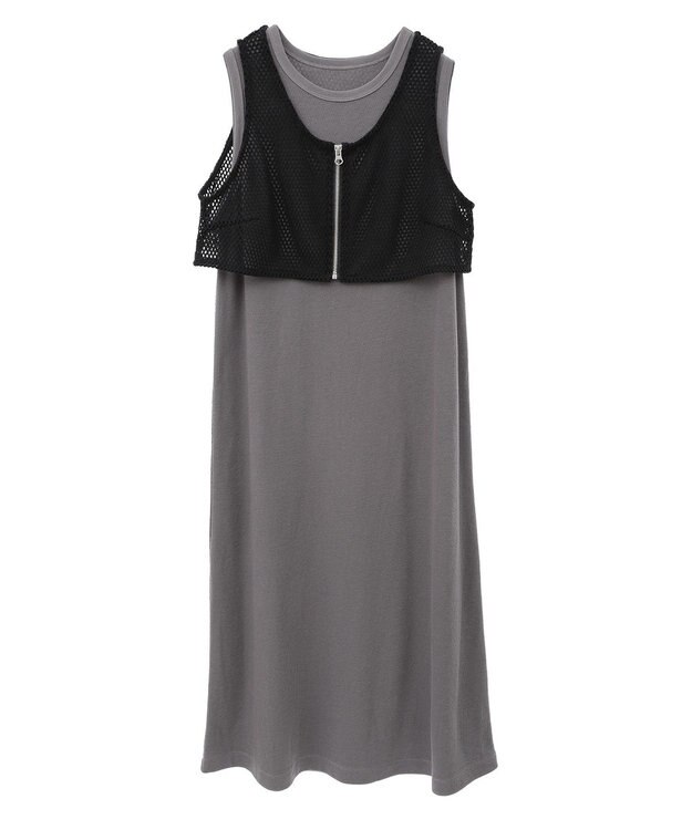 AMERICAN HOLIC 【WEB限定】2点セットカットワンピース Charcoal Gray