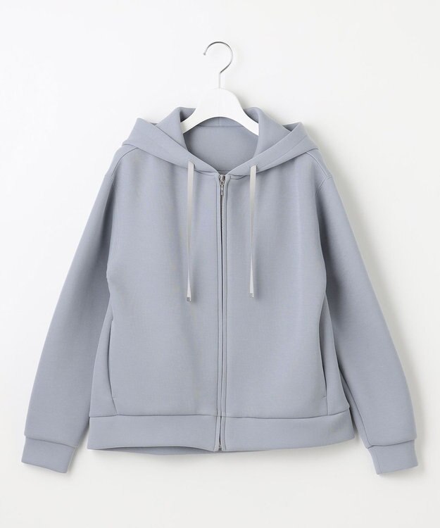 J.PRESS LADIES S ダンボールジャージー パーカー ブルーグレー系