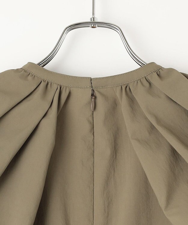 #Newans 【ANSWER for フォトジェニックスタイル】ウィングスリーブティアードワンピース カーキ系