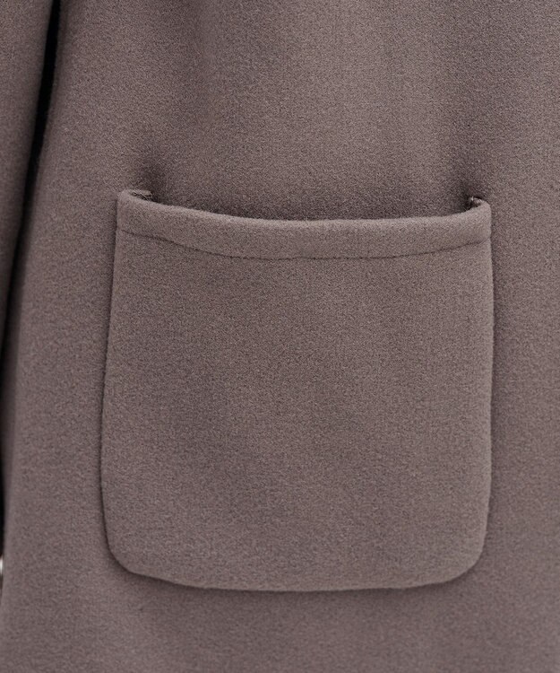 Tiaclasse 【2WAY】さらっと羽織れるFOXファーコート モカ