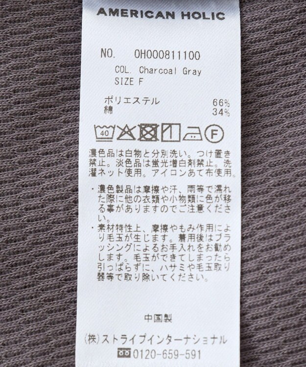 AMERICAN HOLIC 【WEB限定】2点セットカットワンピース Charcoal Gray