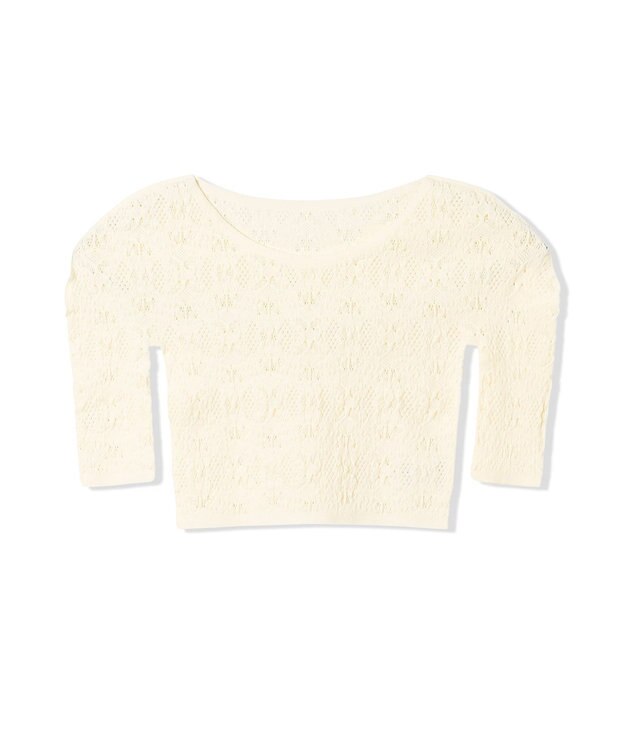 Chacott 【ノーソーイングニット】ジュニア ノーソーイングショートトップ レモンクリーム