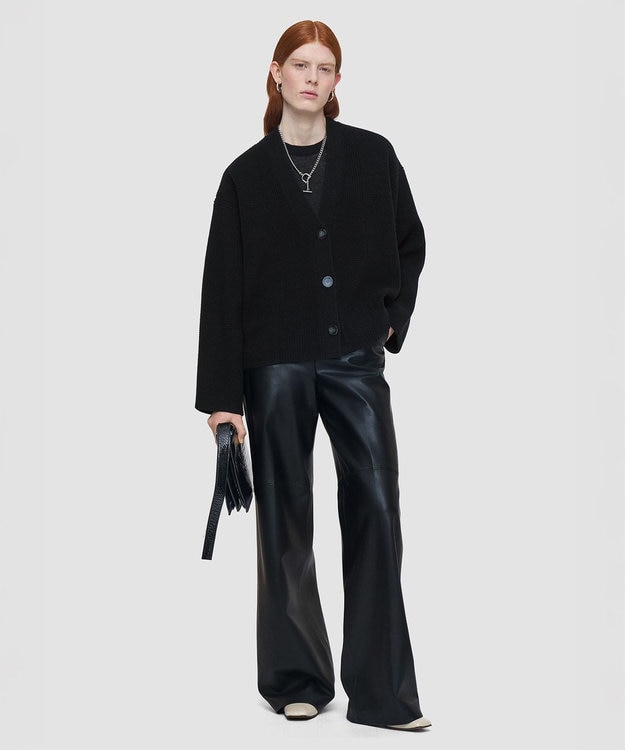 JOSEPH 【洗える】ソフトウールカーディガン Black