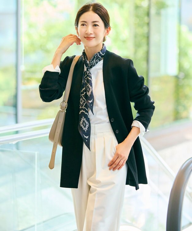 23区 オーナメントプリント スカーフ グレープリント