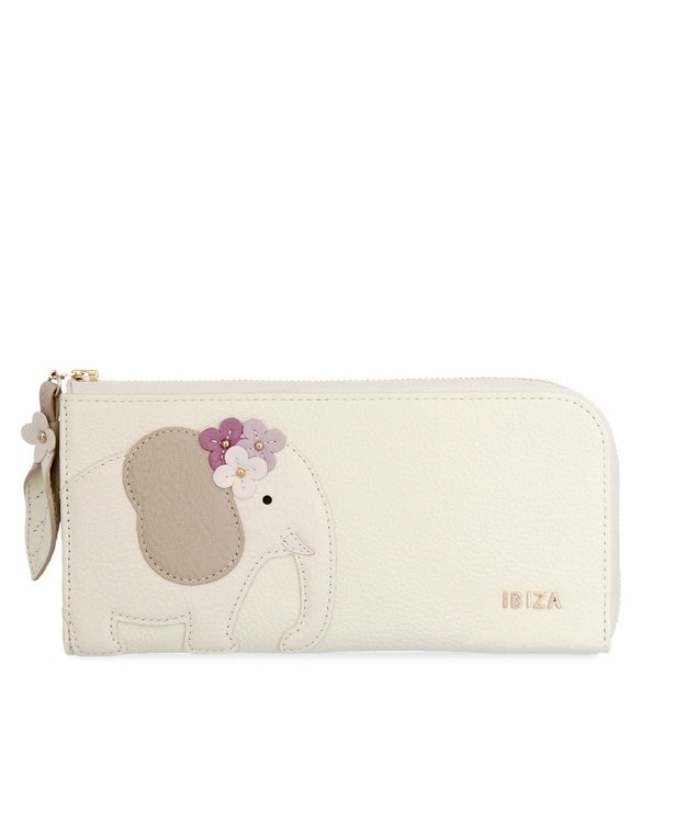アニマーダ 牛革 L字ファスナー長財布（ゾウ） / IBIZA | ファッション