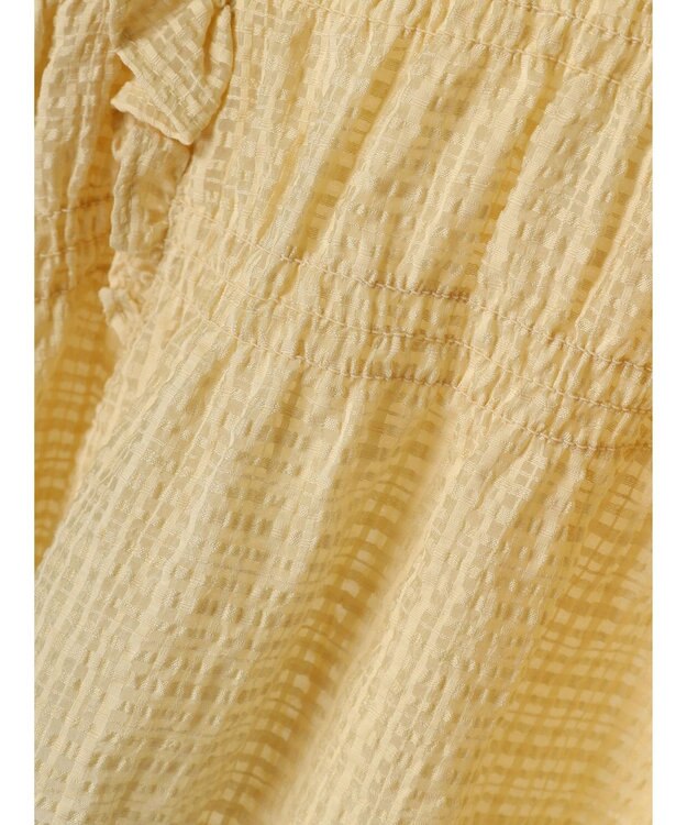 Green Parks ・ＥＬＥＮＣＡＲＥ　ＤＵＥ　シャドーチェックブラウス Yellow