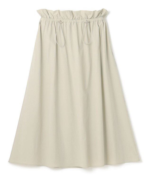 uncrave 【撥水・接触冷感・UVカット・洗濯機洗い可】マルチファンクションナイロン フレアスカート（uncrave STANDARD） ライトベージュ