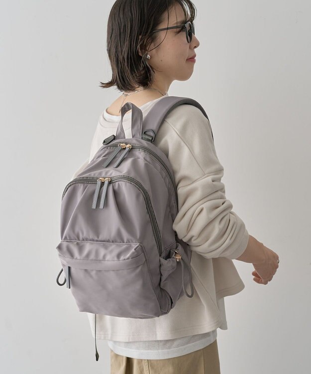 Green Parks 収納アドバイザー監修２層リュック Gray