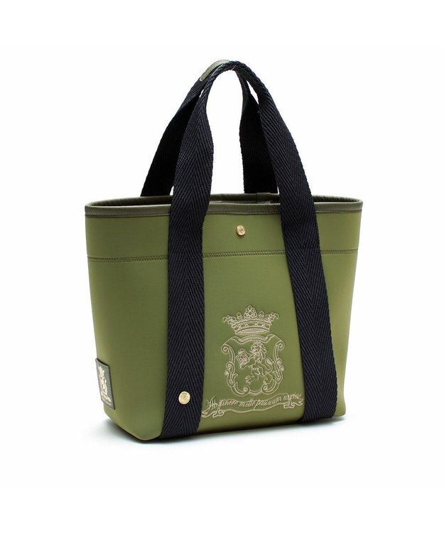 A.D.M.J. 【魔法の様に軽い】マジックライト/イタリアンファブリックステッチ刺しゅうデイリートートM オリーブ