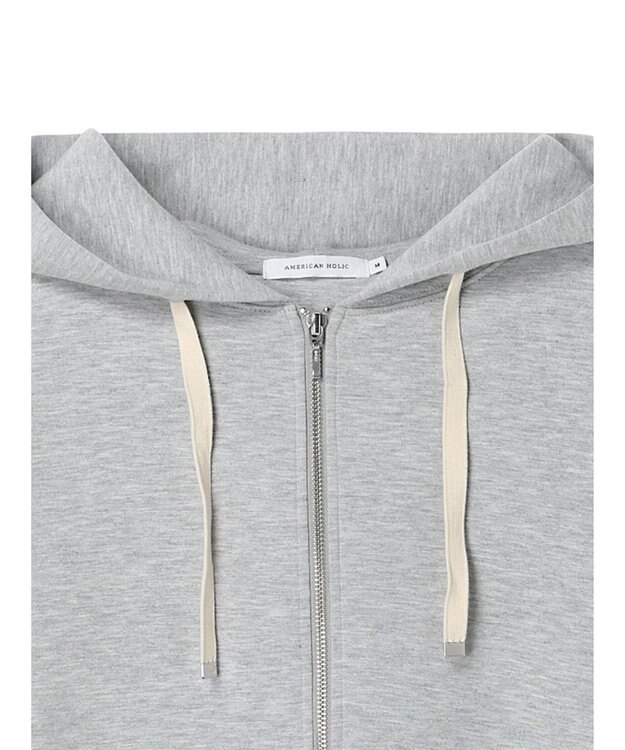 AMERICAN HOLIC バックドレープポンチパーカー Light Gray Mixture