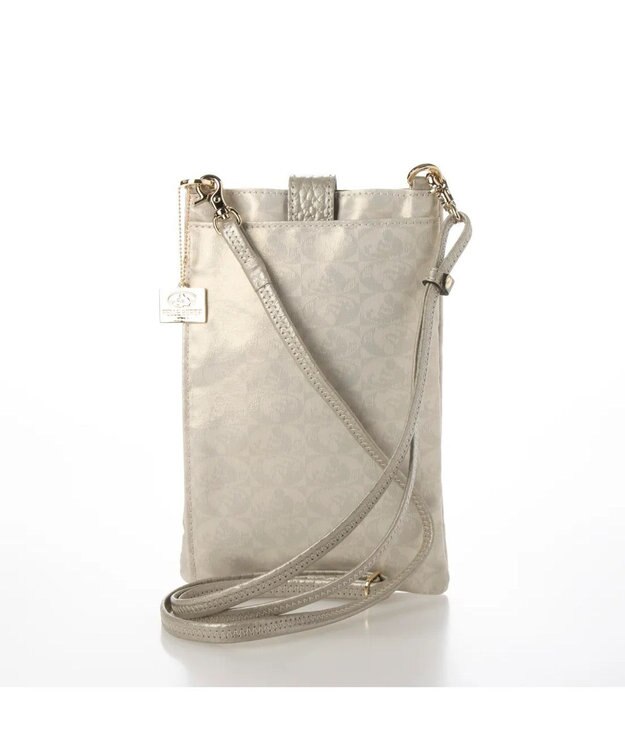 PELLE BORSA パスポートサイズショルダーバッグ Alive アライブ 4306 シャンパンゴールド
