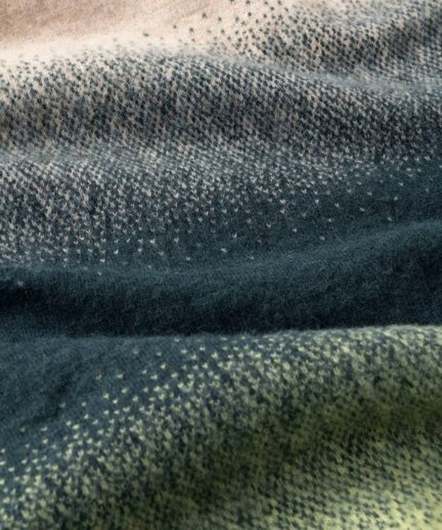 TRICOTE GRADATION SHAGGY SKIRT／グラデーションシャギースカート 42GREEN