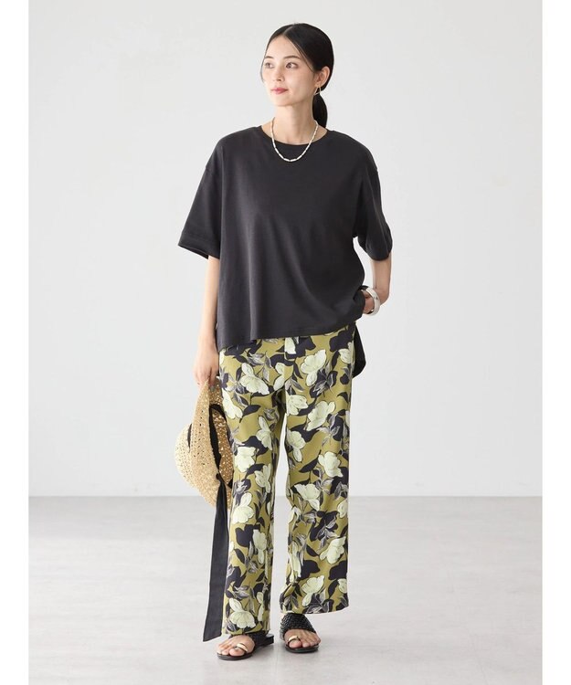 AMERICAN HOLIC イージーケア＋接触冷感プリントリラックスパンツ Light Khaki