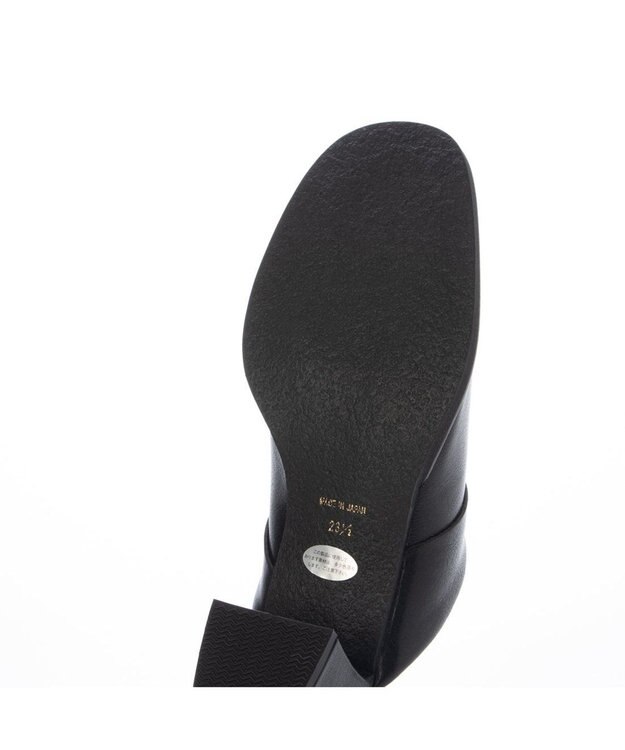 MODE ET JACOMO <D'ICI>クラシカルチャンキーヒールミュール ブラック