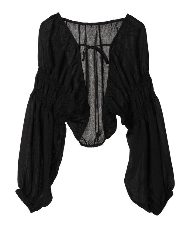 earth music&ecology シアーボレロ Black