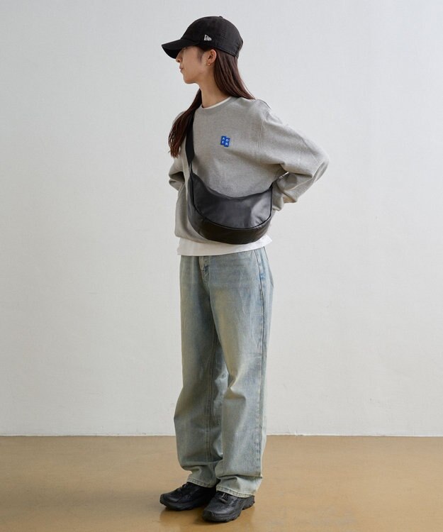 russet ＜ブランド人気No.1ショルダー＞ソフトレザーラウンドショルダーバッグ(CE-1326-WEB) Black2