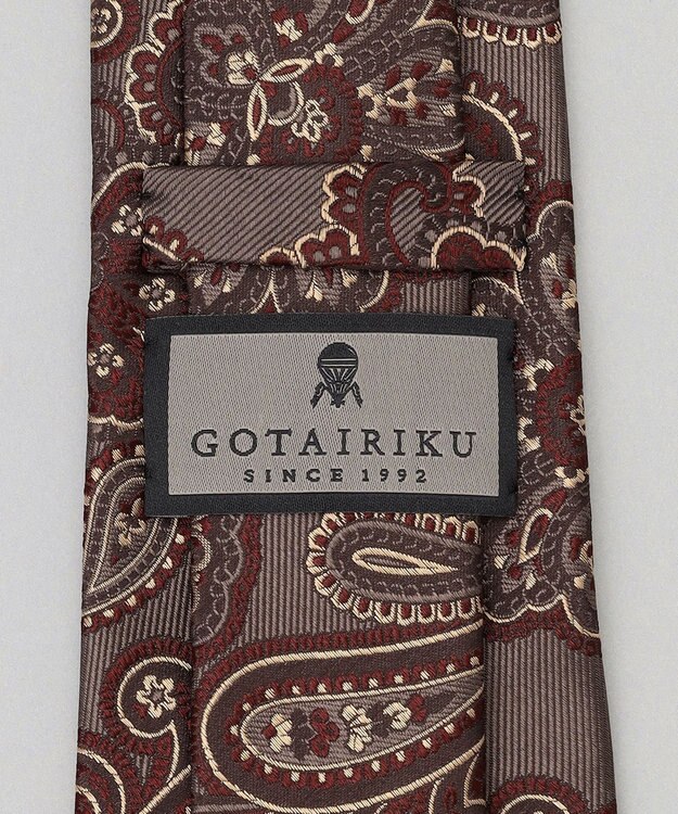 GOTAIRIKU GOTAIRIKU別注【MANTERO/マンテロ】ネクタイ_ペイズリー柄 ダークブラウン系8