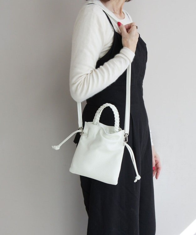 TIDEWAY MONTH 巾着2WAYショルダー ホワイト