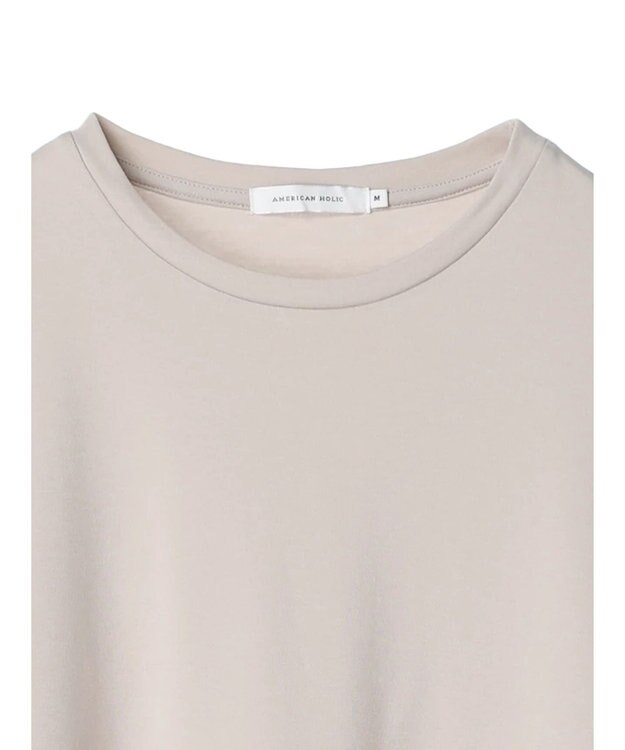 AMERICAN HOLIC 異素材ティアードプルオーバー Gray Beige