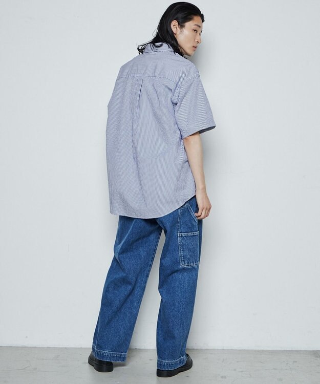 WEGO ルーズペインターパンツ デニム中濃色