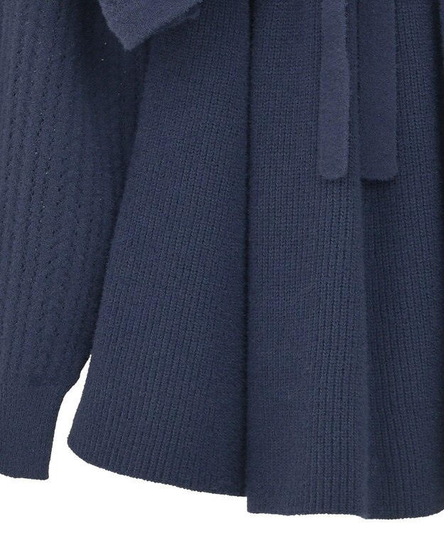 earth music&ecology 【SET ITEM】SET2点ショートボレロ＋ペプラムニットキャミ Navy