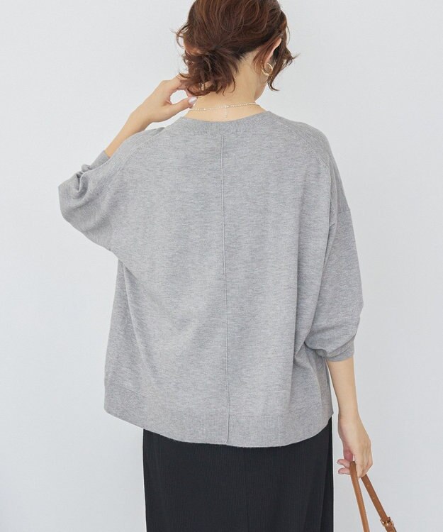 AMERICAN HOLIC バイパチルーズニットプルオーバー Light Gray Mixture