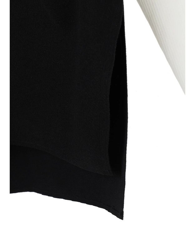 earth music&ecology ＳＥＴ２点圧縮風ポンチベスト＋リブタートル Black