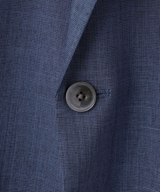 GOTAIRIKU 新クオリティ/KINGサイズ追加【洗える/シワになりにくい】タイワンタフタ  擬麻ジャケット ネイビー系