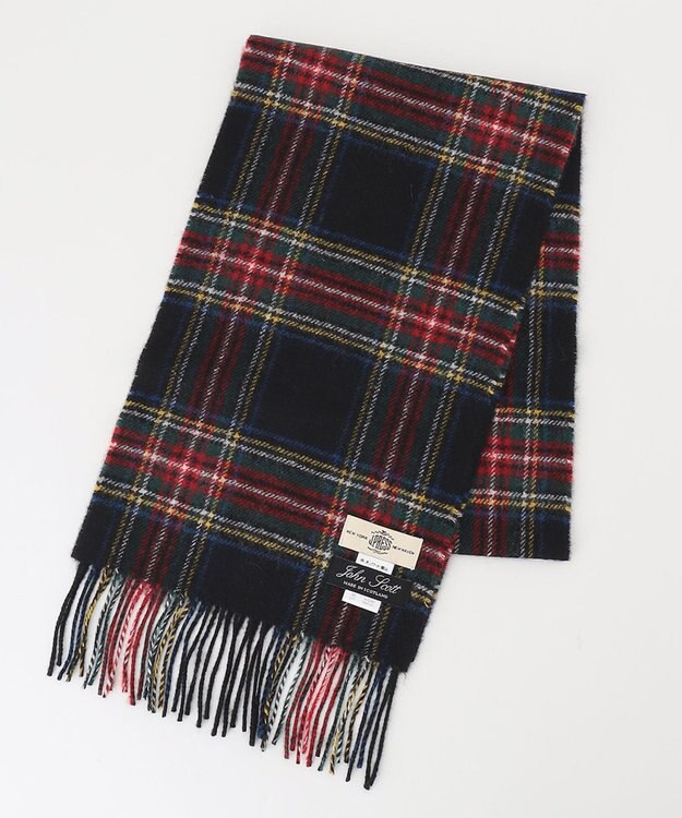 J.PRESS MEN チェックマフラー ブラック系3