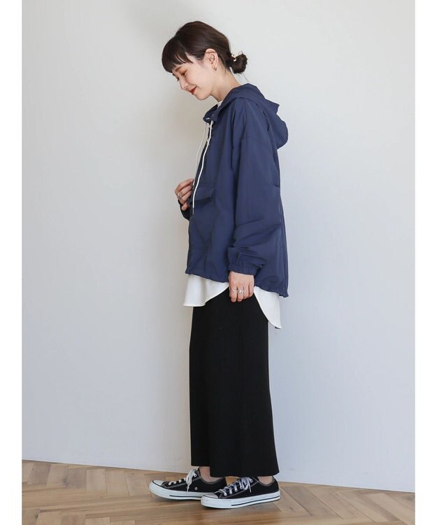 AMERICAN HOLIC ポケッタブル撥水加工アノラックパーカー Navy