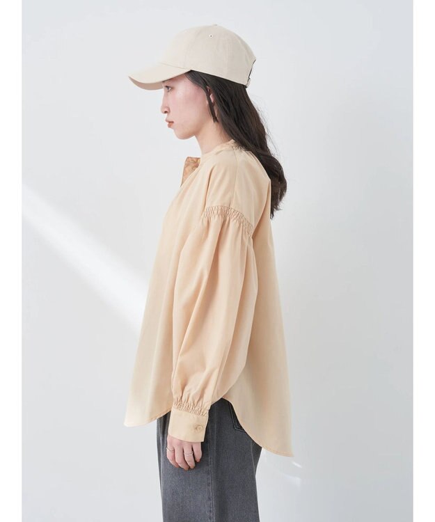 earth music&ecology シャーリングシャツ Beige